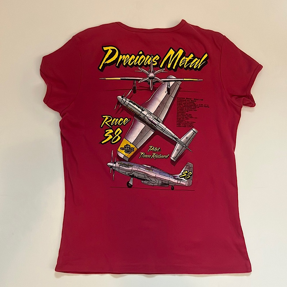 Precious metals race 38 hot pink graphic t-shirt woman’s size XXL